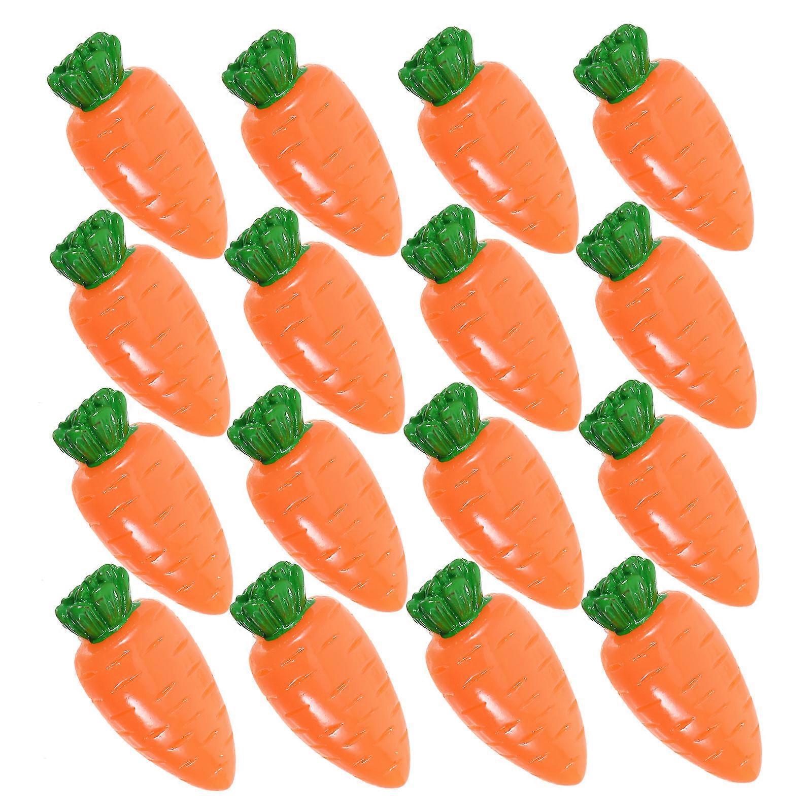 20PCS Flatback Resin Carrot Charms DIY Craft Accessories for Scrapbooking, Hair Clips, Phone Cases & Easter Decorations – Perfect for Creative