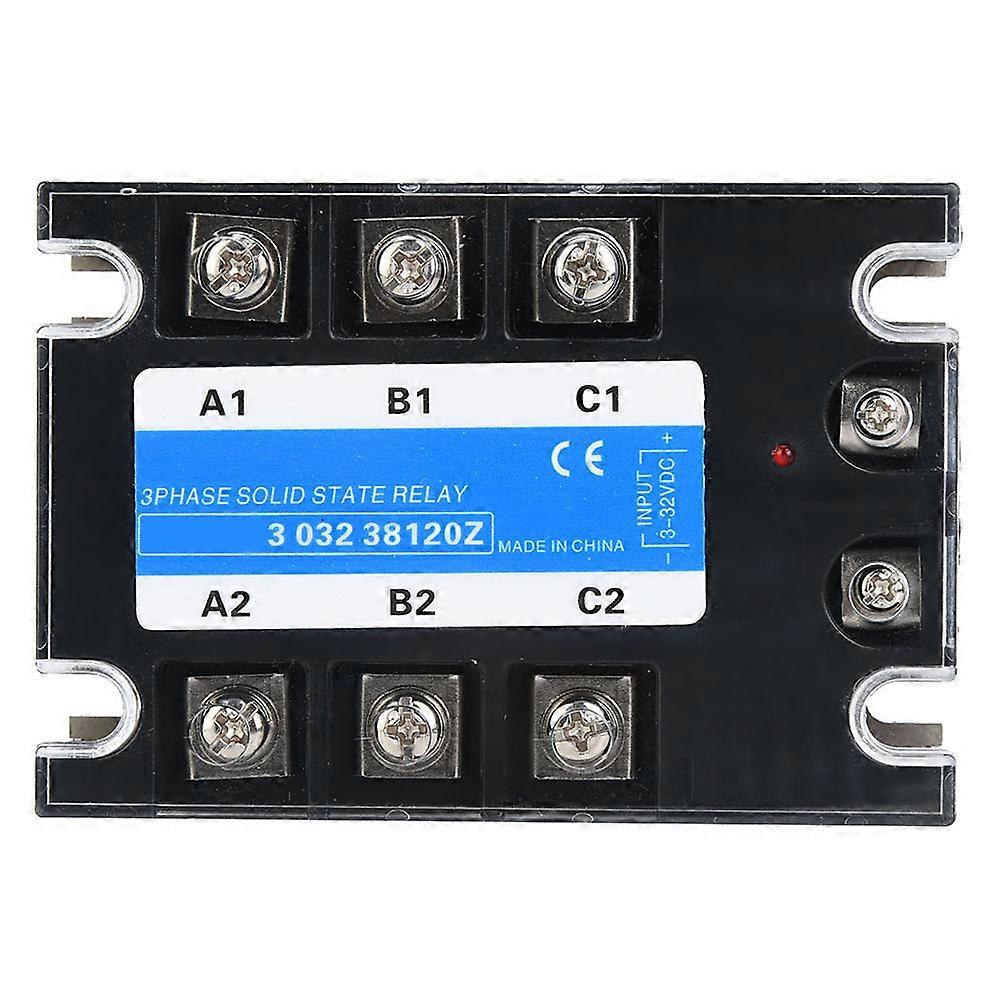 120A Three Phase Solid State Relay 3-32VDC Input DC to AC Converter for CNC Machinery Electrical Control Equipment