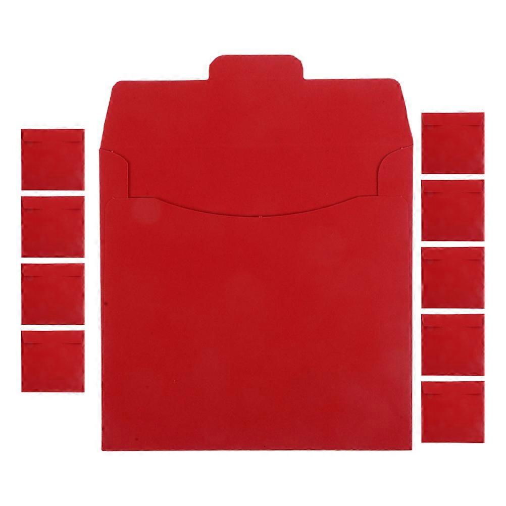 Cd Dvd Sleeves Envelope Storage Organization For And Dvds Red 10Pack