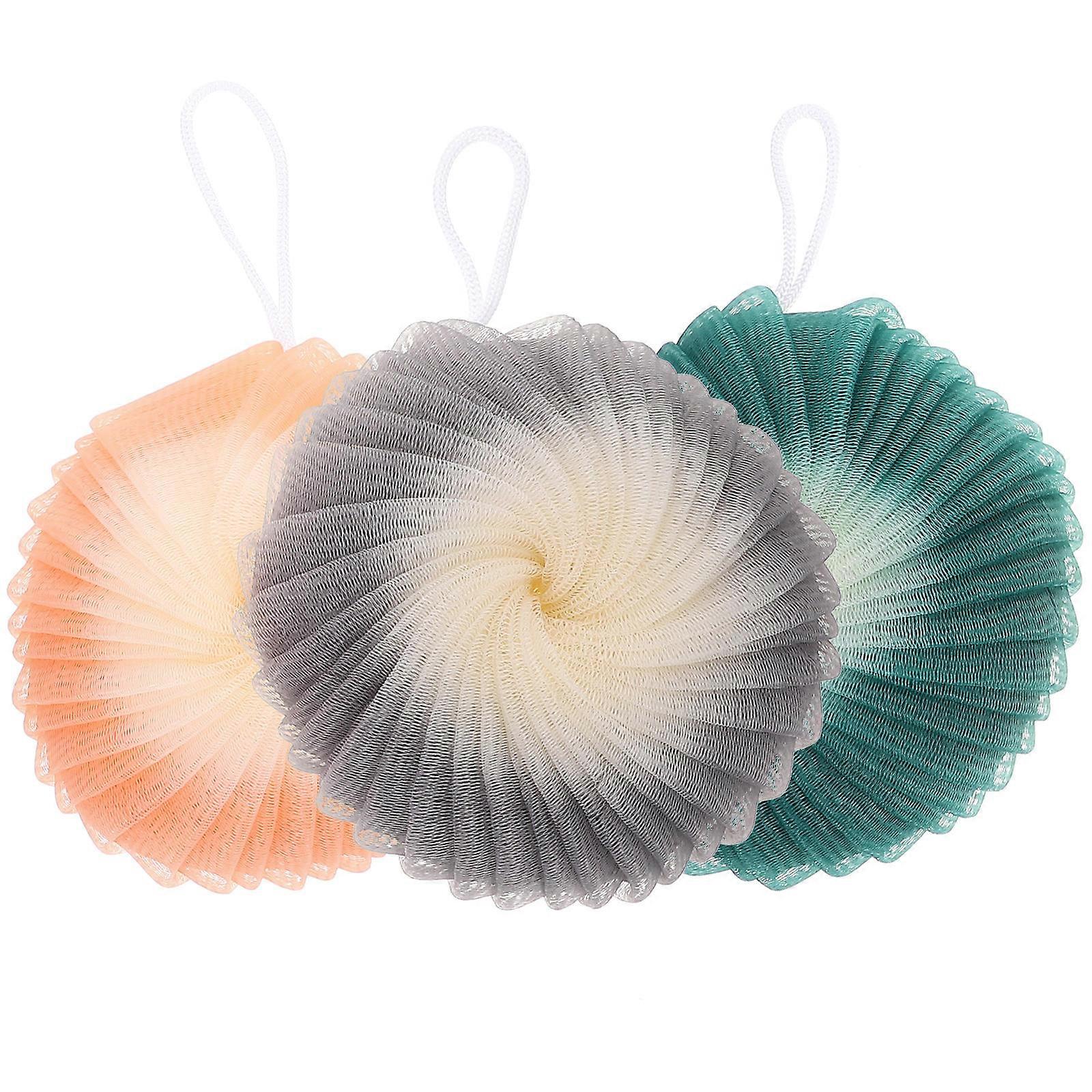 Bathing Accessories Body Exfoliating Shower Loofah Adorable Bath Skin Types 3Pack