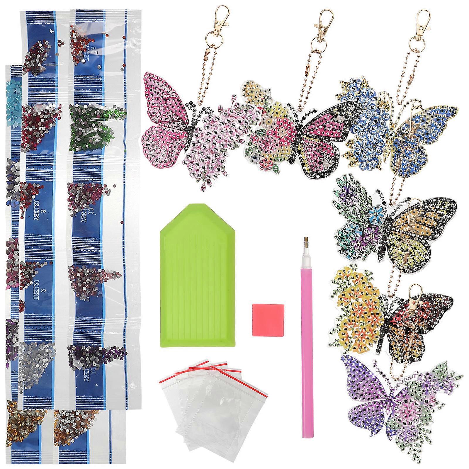 قلادة لسلاسل المفاتيح حقيبة DIY قلادة أزياء سلسلة المفاتيح لطيف على شكل DIY تصميم للعائلات أنشطة الأسرة في عيد الميلاد 12X8.5 سم 1 مجموعة