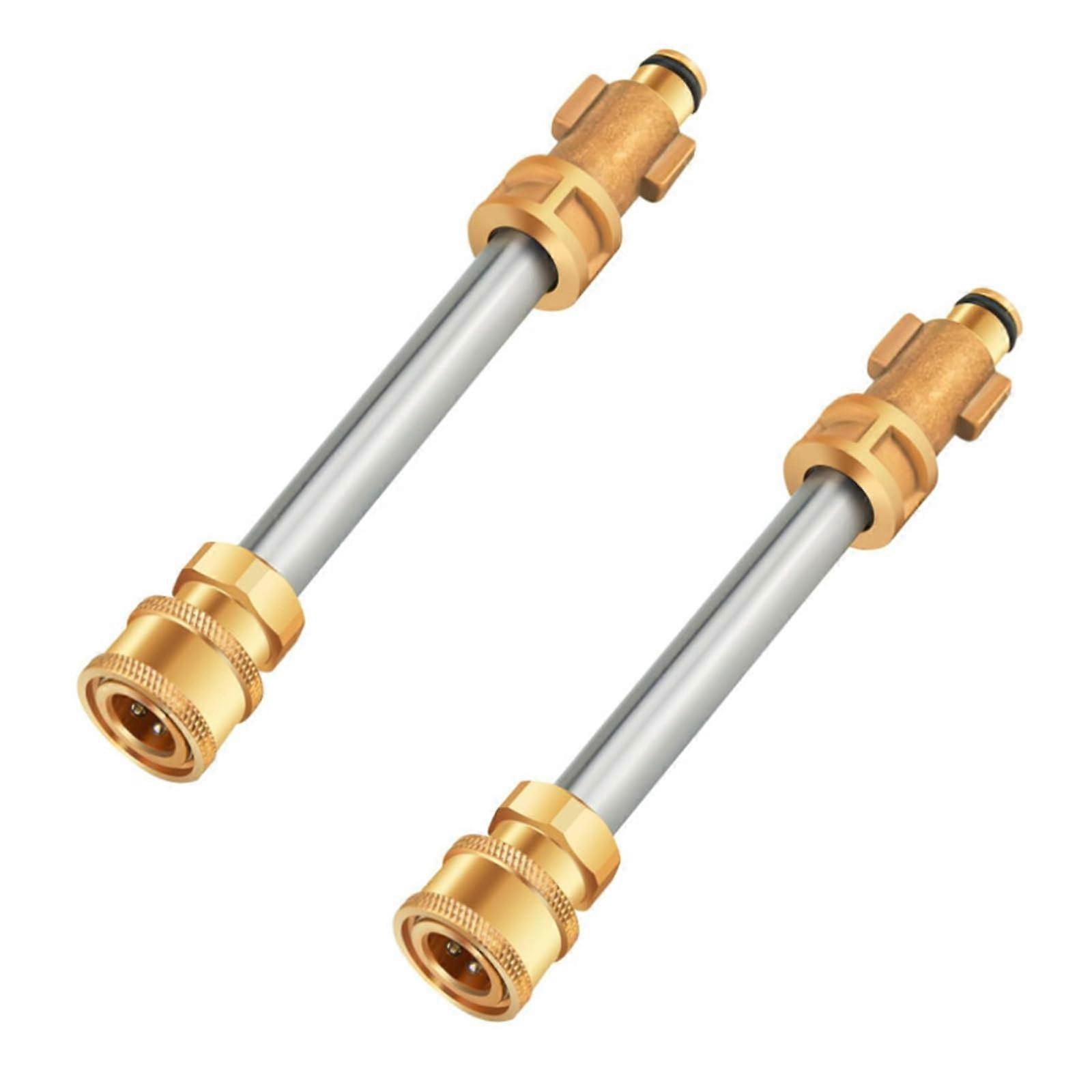 2pcs High-Pressure Nozzle Quick Connector Spray Tip Accessories Metal Texture Compatible with Pressure Washers