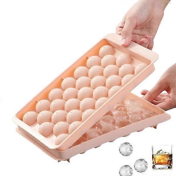 3D Round Ice Tray with lid Plastic Diamond Style Ice mold