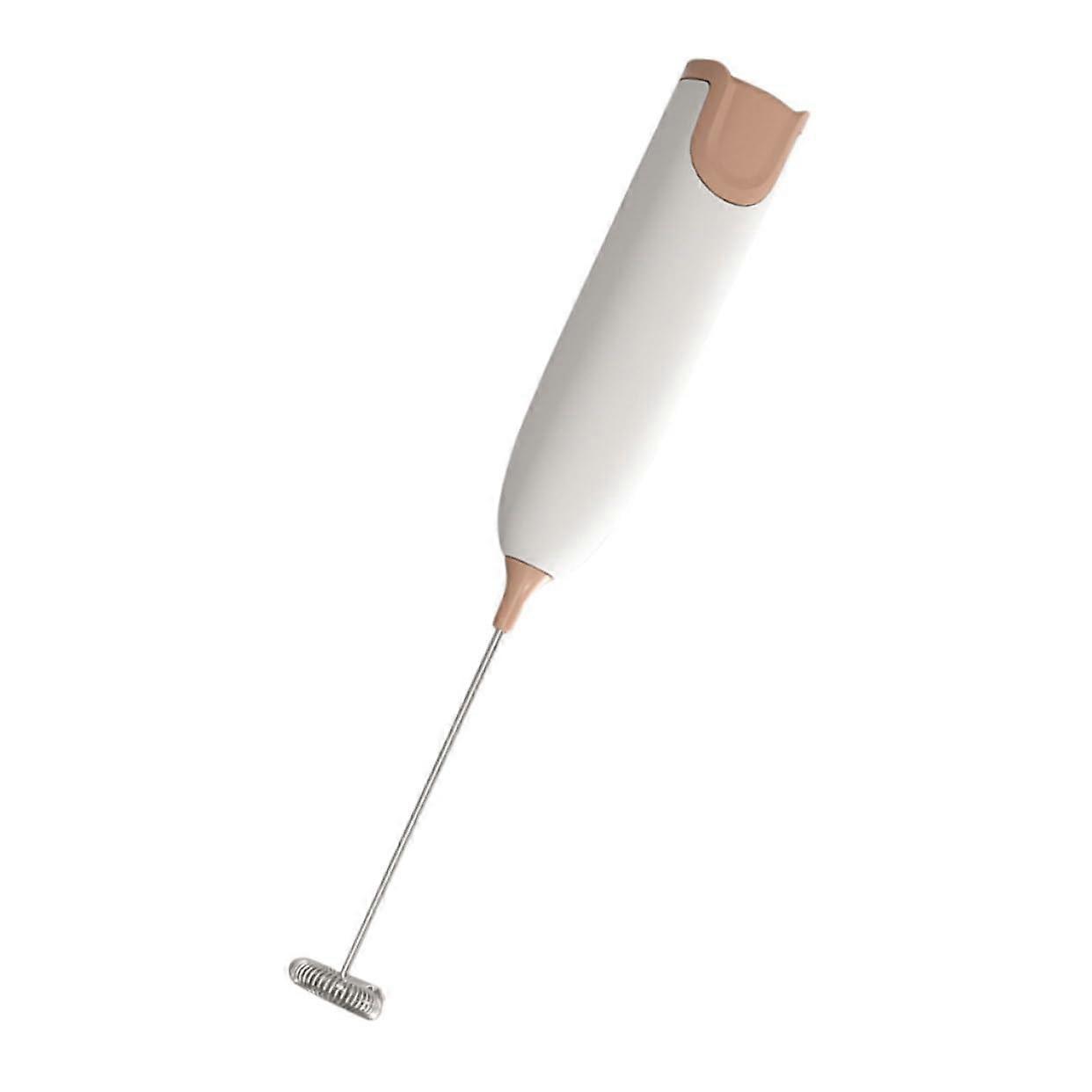 Hand Mixer Portable Milk Frother Battery Operated Egg Beater with Powerful Motor for Latte Cappuccino Baking Home Use