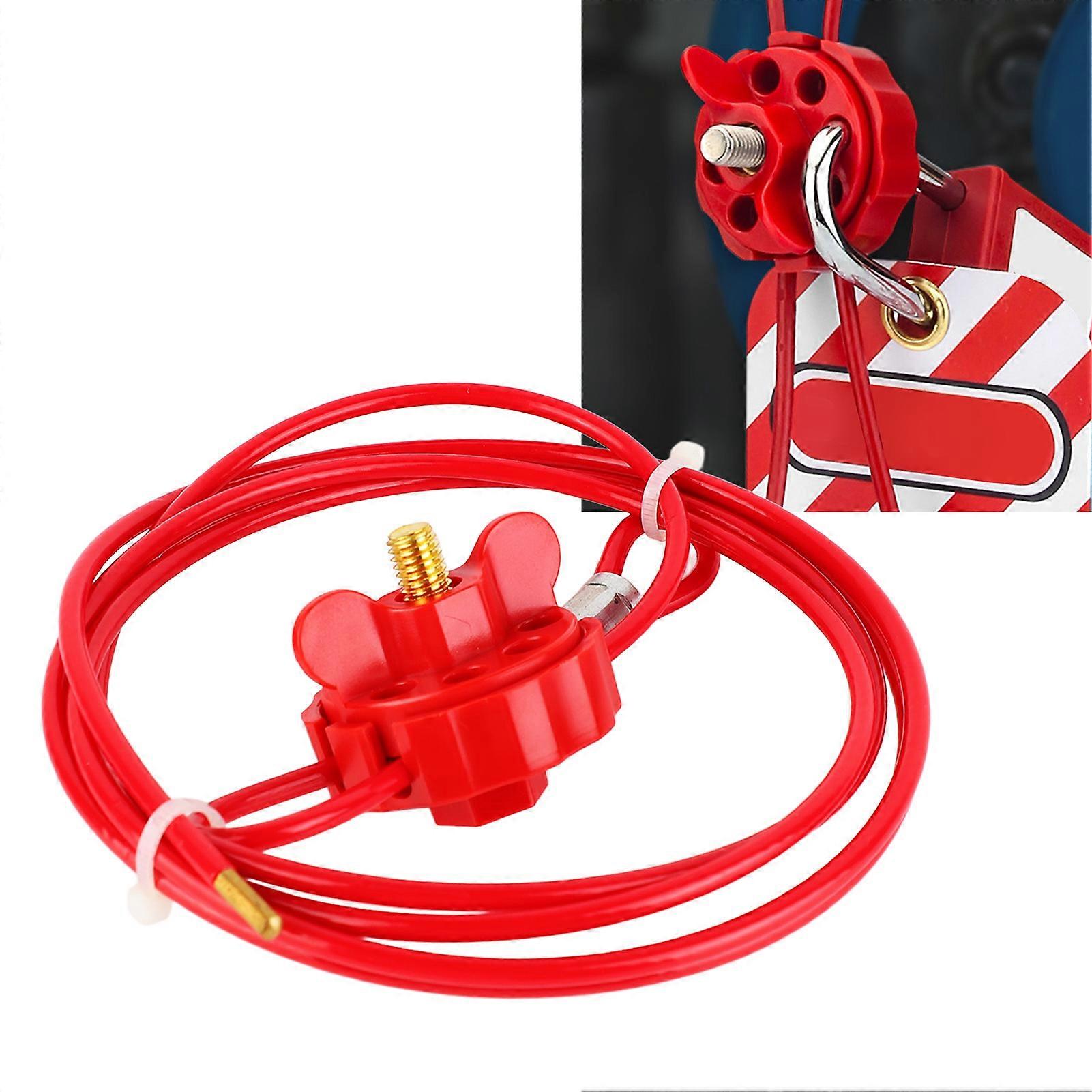 Cable Valve Lock Shutdown Maintenance Equipment Adjustable Multi Hole Security Cable Lock for Industrial 