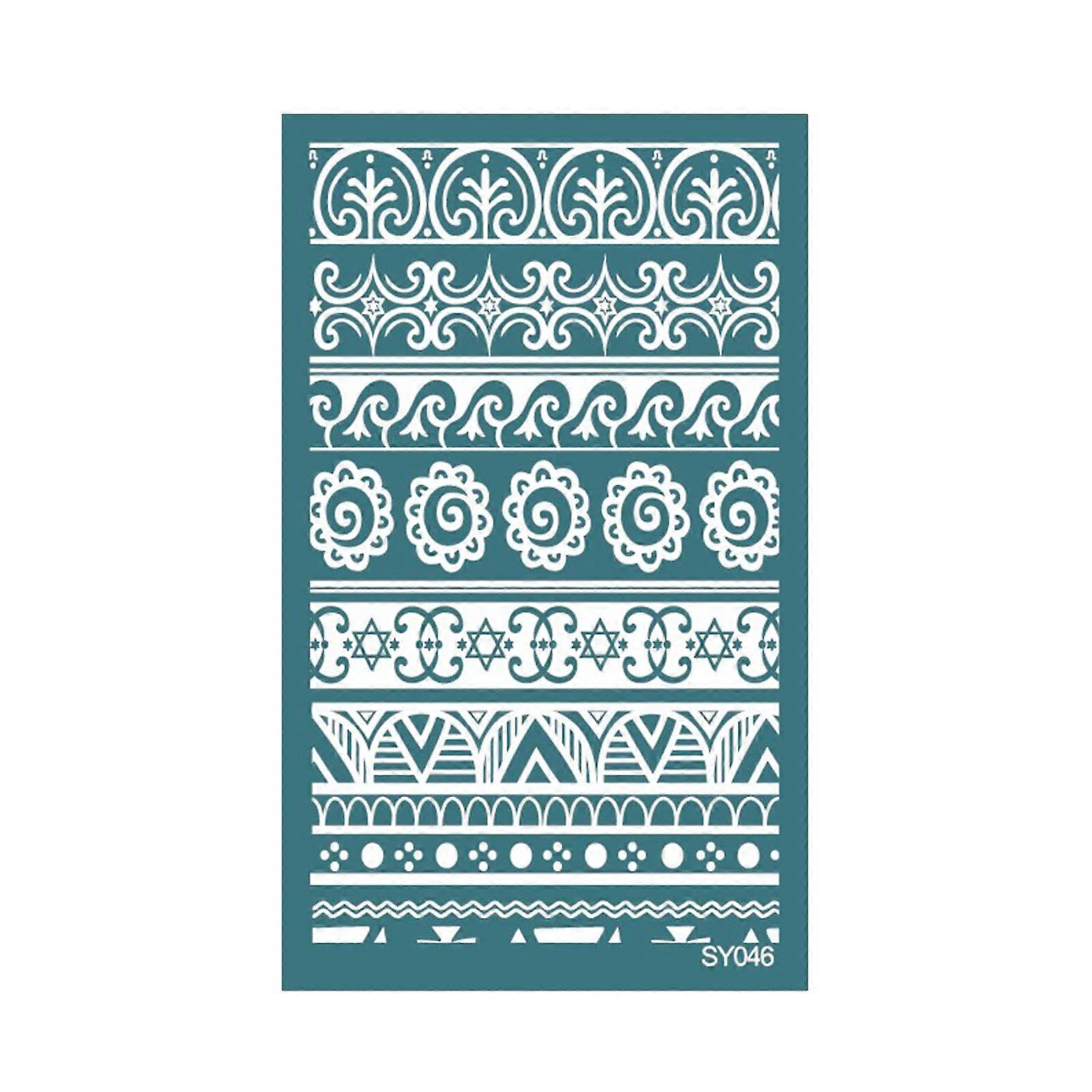 Screen printing stencil, geometric transfer mesh stencils, reusable, selfadhesive, screen printing, scrapbooking, jewelry SY046
