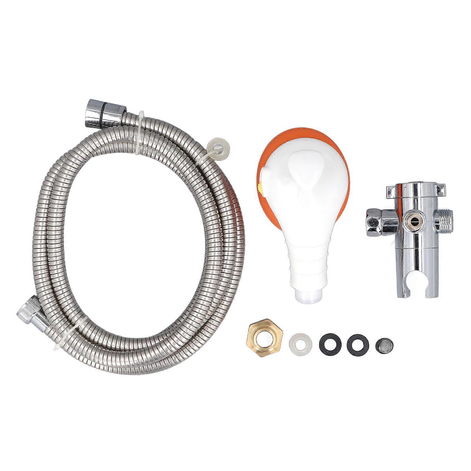 Pet Shower Set Splashing Proof Versatile Efficient Use Dog Shower Head Hose Set for Home Bathroom Pet Salon