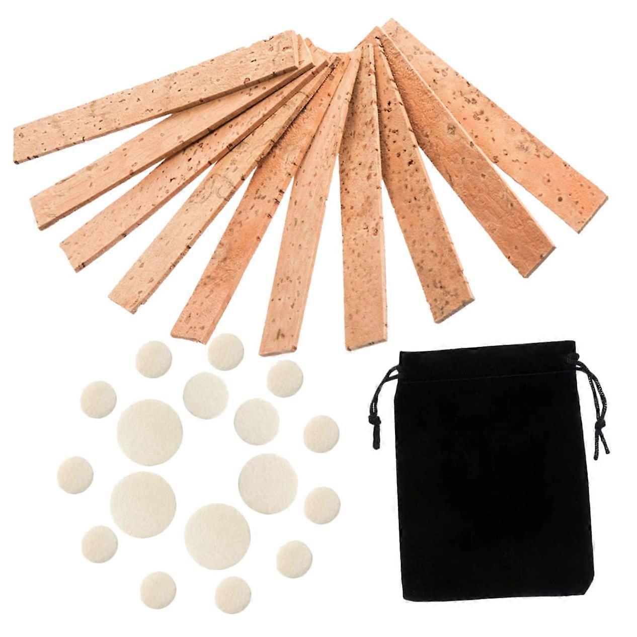 1Set Clarinet Accessories Partial Clarinet Pad Replacement Neck Joint Cork Materials for Clarinet Maintenance for Clarinet Enthusiasts