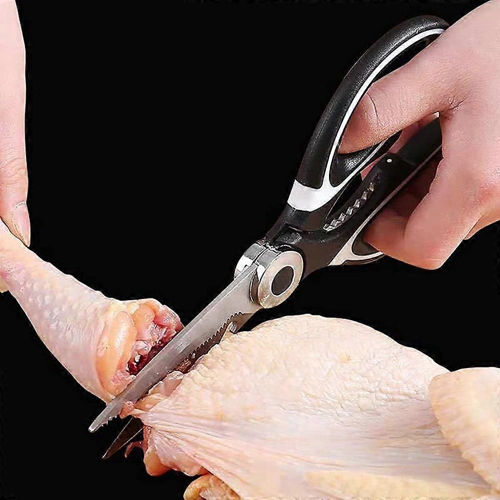 Kitchen Scissors Kitchen Shears Chicken Bone Scissors Multi Purpose Non Slip Sharp Stainless Steel Kitchen Aid BBQ barbecue scissors