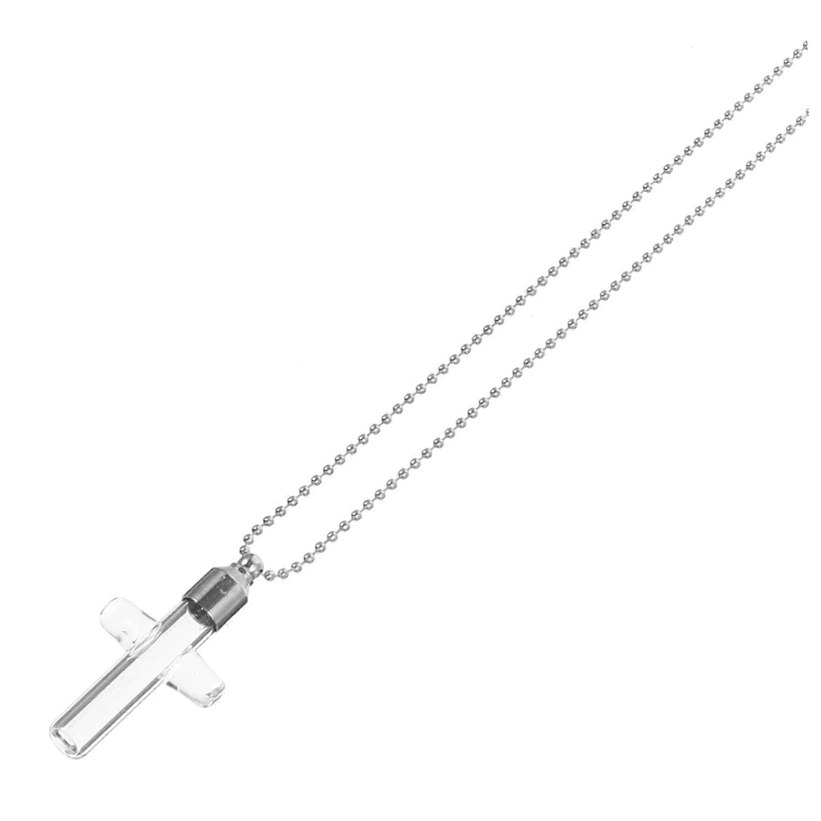 Necklace with cross pendant, openable chain for elegant design, for special occasions for men and women.