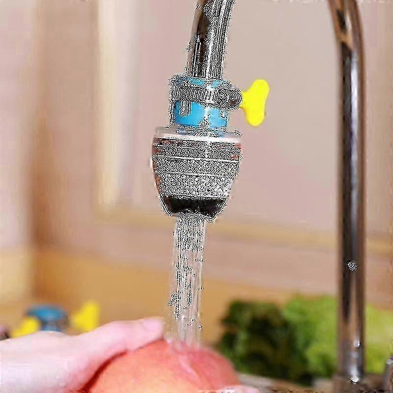 Universal Faucet Filter Interface Water Purification Anti-spill Water-saving Random Color - 1pcs