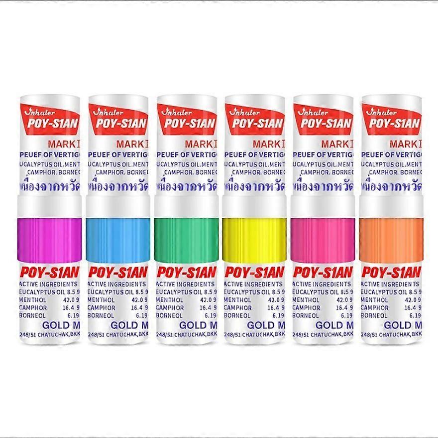 1/6Pcs Ταϊλάνδη οκτώ αθάνατοι σωλήνες μύτη αναζωογονητικό εγκέφαλο μπαρ μέντα σωλήνα μέντας σωλήνα μέντας σωλήνα αντι-ύπνο τεχνούργημα