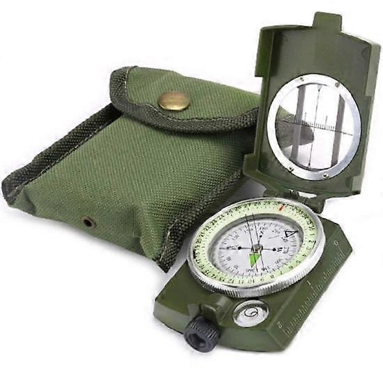 High Accuracy Waterproof Military Lensatic Sighting Army working Compass Suitable for Camping Hiking Survival Emergency Luminous Sighting