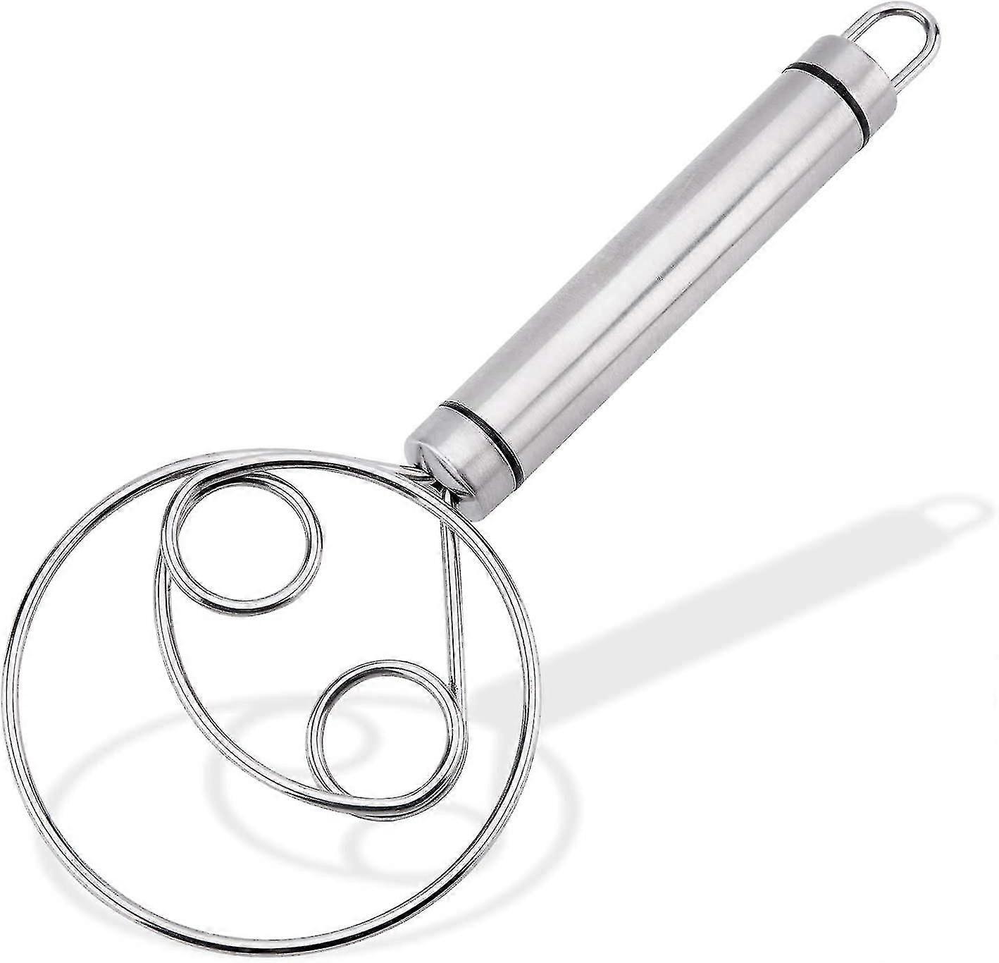 Stainless Steel Danish Dough Mixer, Manual Baking-dough Scraper And Flour Coil Whisk Agitator, Blender