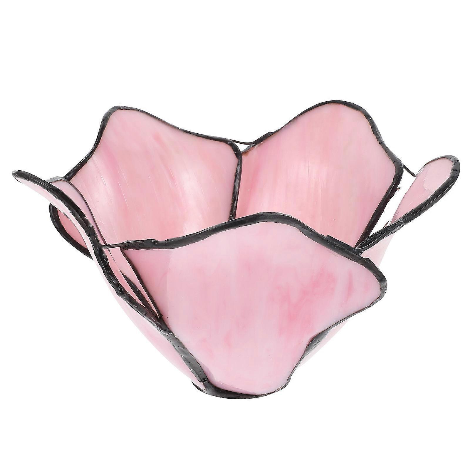 Stained Glass Lamp Shade Lotus Shape Lampshade Delicate Cover For Wall Lamp Diffuse Lighting 1Set