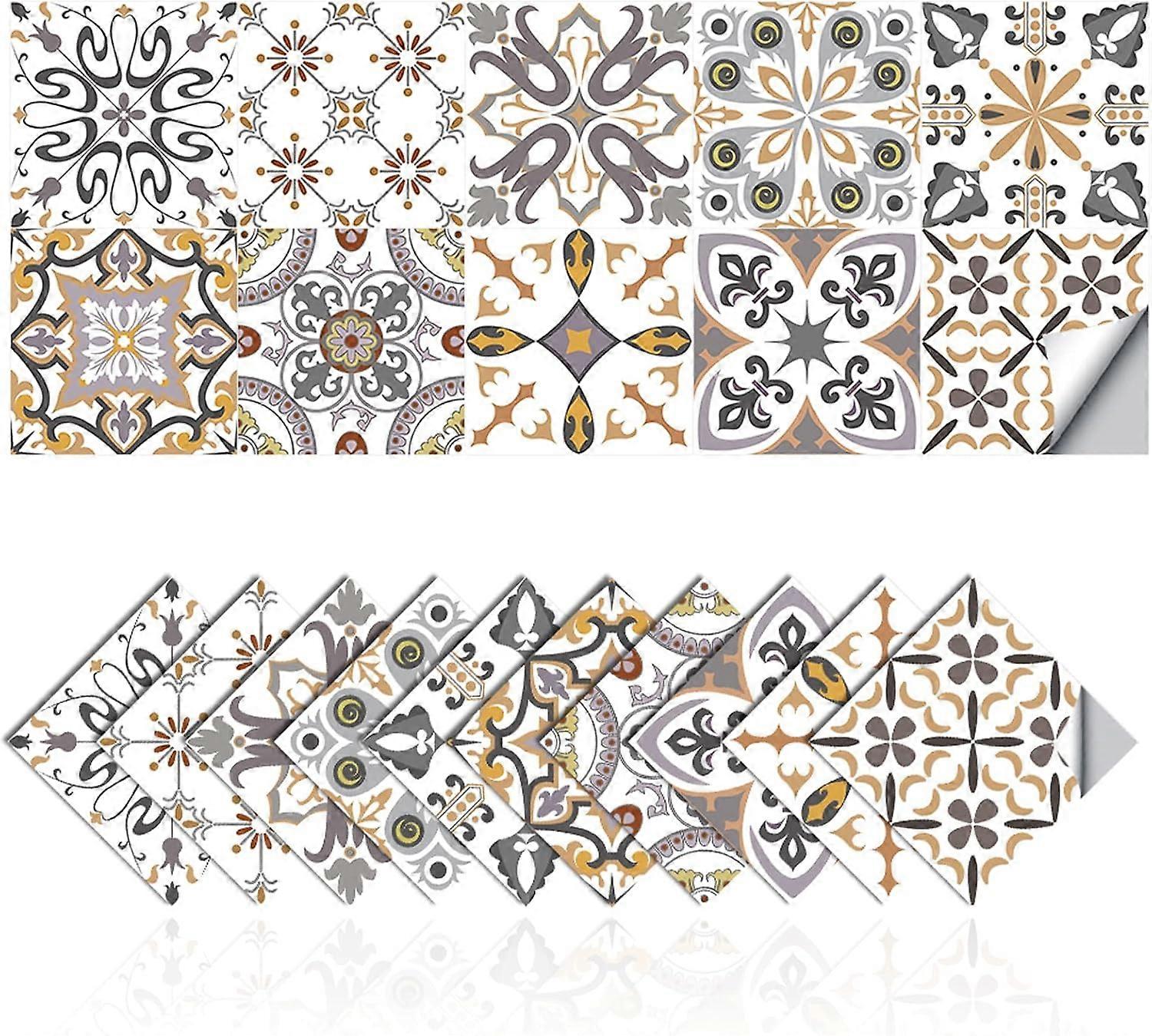 Wall Tile Sticker Waterproof Mosaic Tile Sticker Decoration