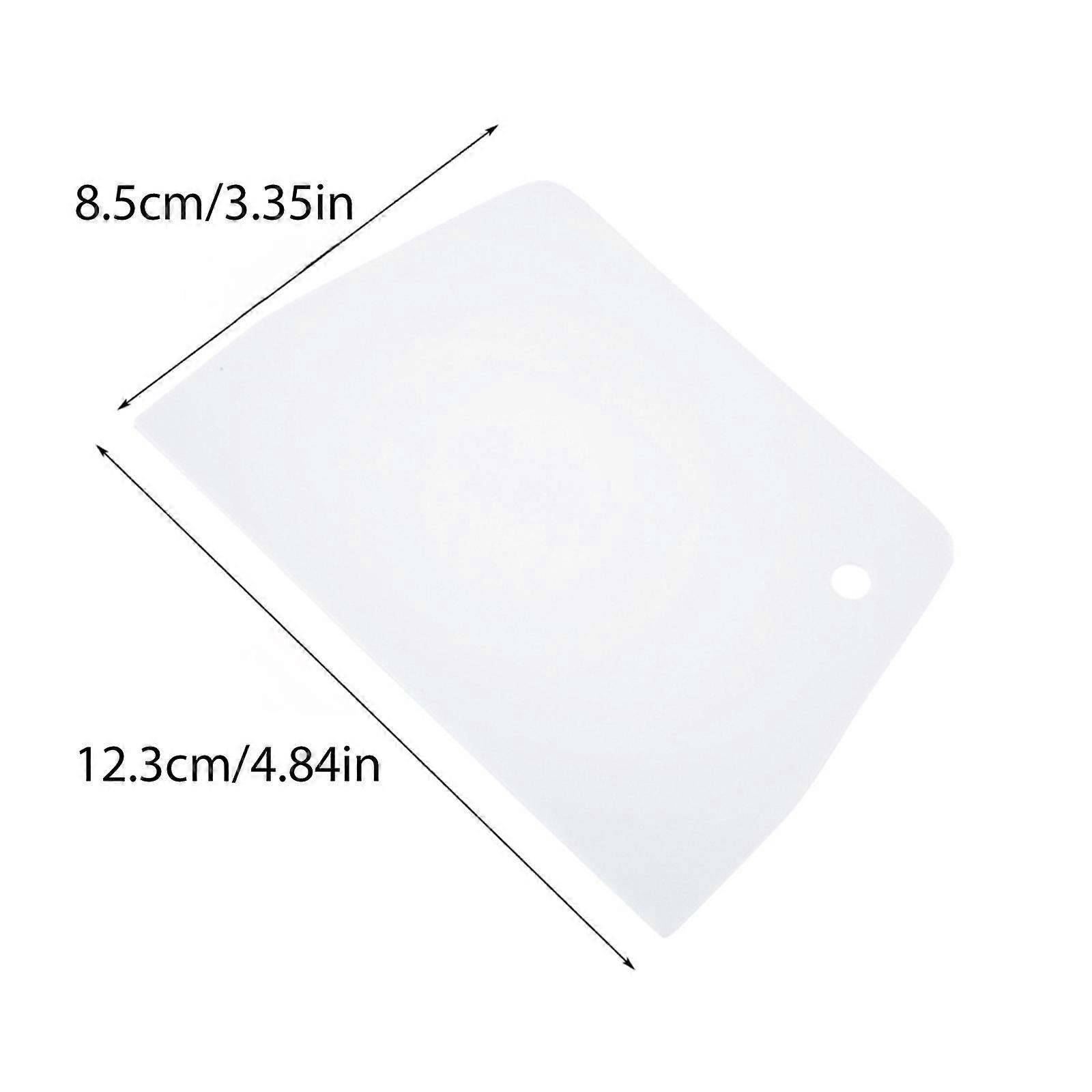 Plastic Dough Scraper Cream Smooth Cake Flour Spatula Cutter Knife Baking Tool  White