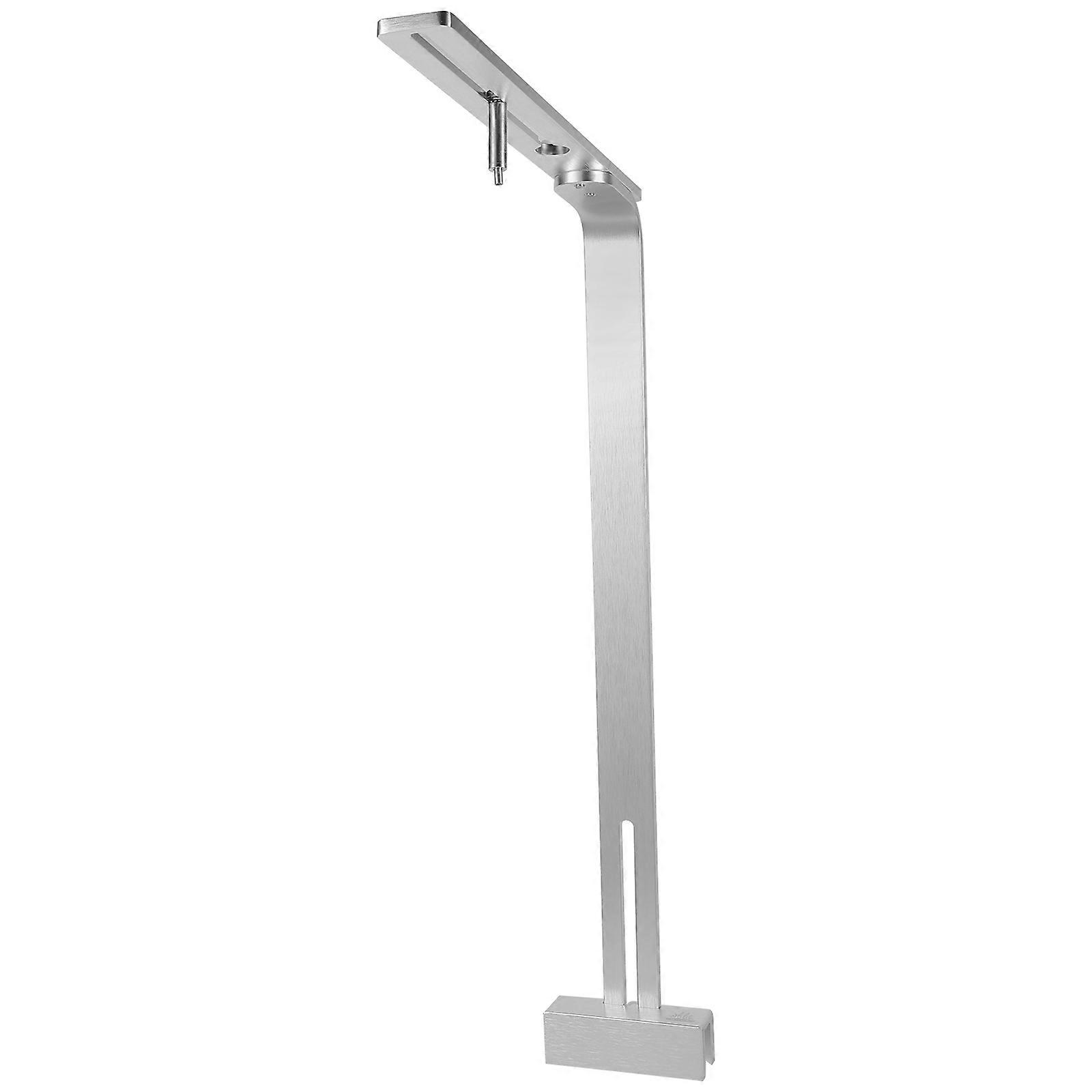 Adjustable Aquarium Light Holder Single Arm Bracket Silver 52.00X30.20X2.00CM Fish Tank Lighting 1Pcs