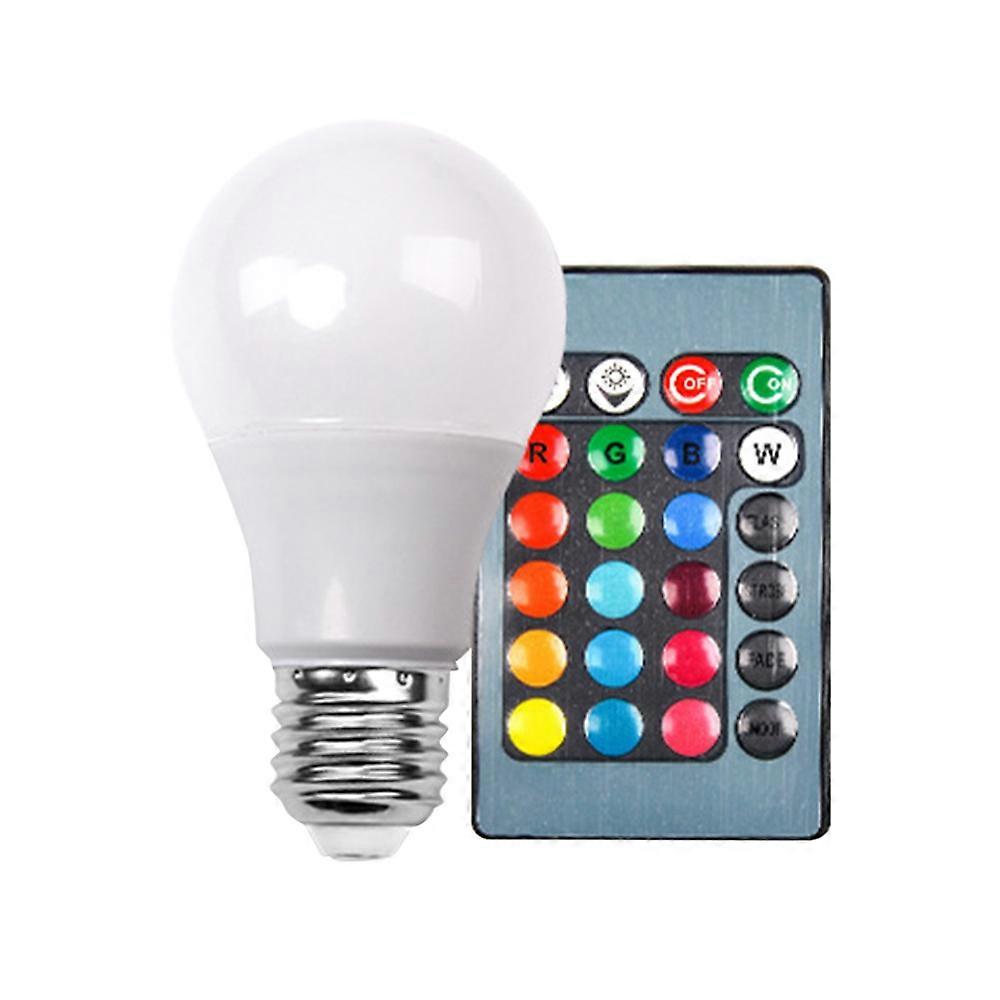 10W RGB LED Bulb with IR Remote Controller AC85- 265V LED Color Changing Light Bulb for Home Party