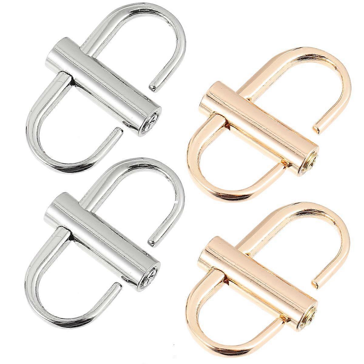 4pcs Métal Boucle Chaîne Sangle Ajustement Boucles Fixation Boucle Accessoires