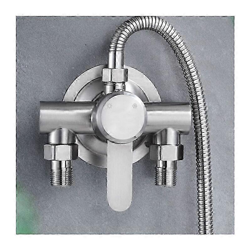 Shower faucet for seamless temperature control and wall mount design