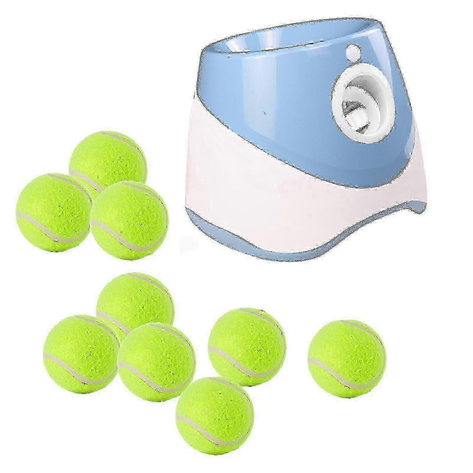 Lanceur de balles automatique pour chiens avec 3/6/9 balles - Machine à lancer durable pour chiens de petite et moyenne taille, jouet de jeu interactif