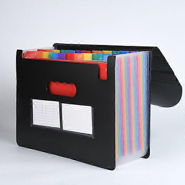 24 compartment rainbow organizer, A4 file folder, expandable storage