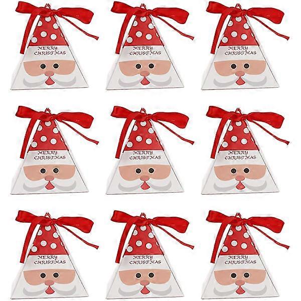Set of 40 Decorative Paper Christmas Candy Boxes for Candy, Chocolate