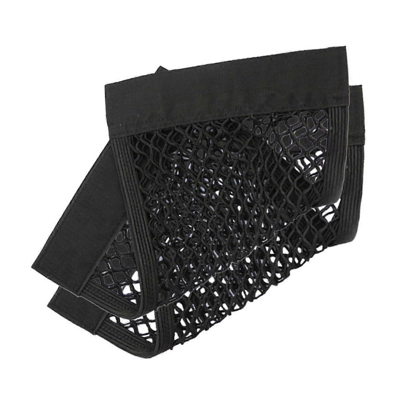 Set of 2 Universal Double Layer Mesh Luggage Net for Car Boot Small Boot Organiser with Ideal for SUV Camping Accessories and Road Trip Essentials