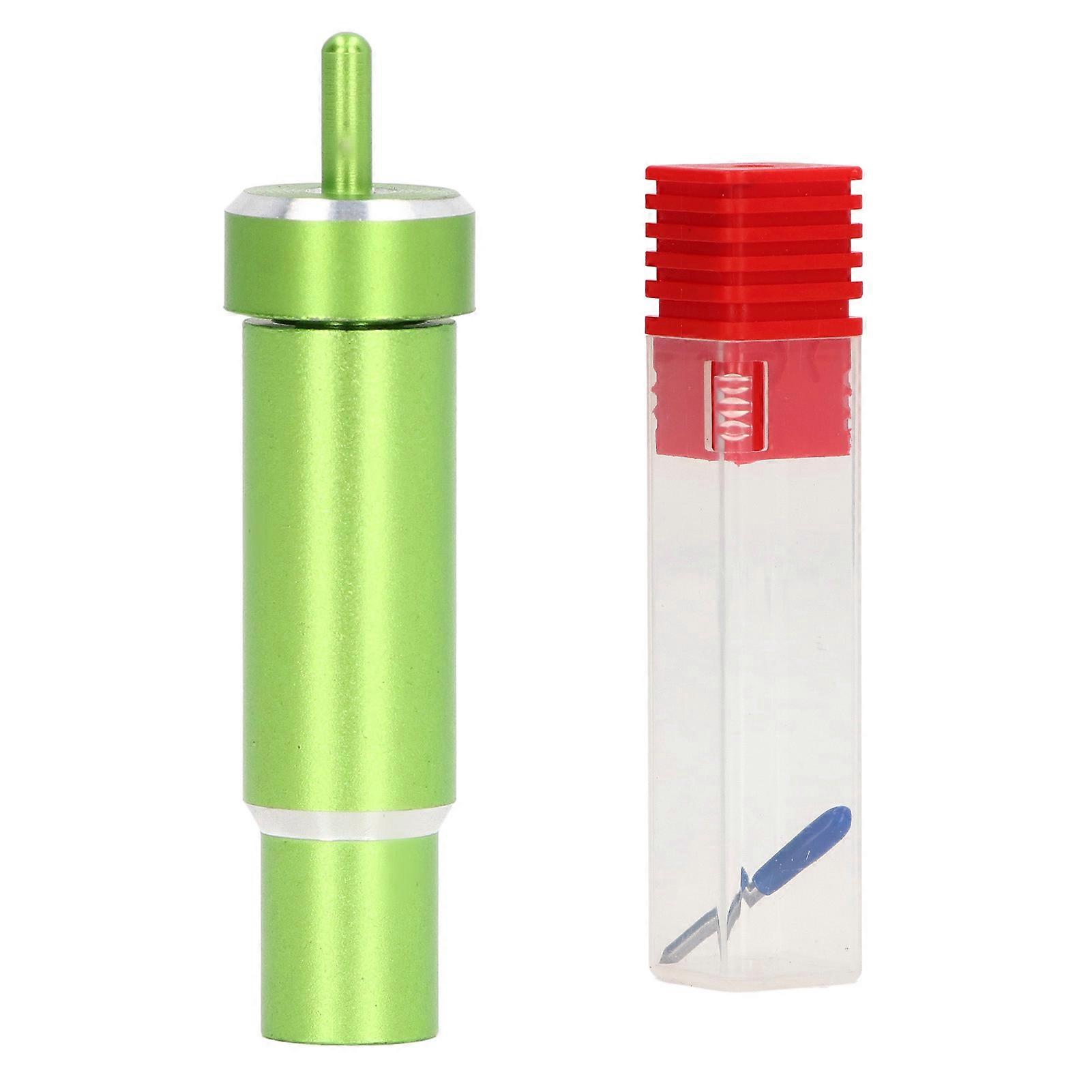 Bonded Fabric Blade Set Sharply 60 Degree Fabric Fine Point Cutting Blade with Sturdy Housing for Cricut Maker Explore Green