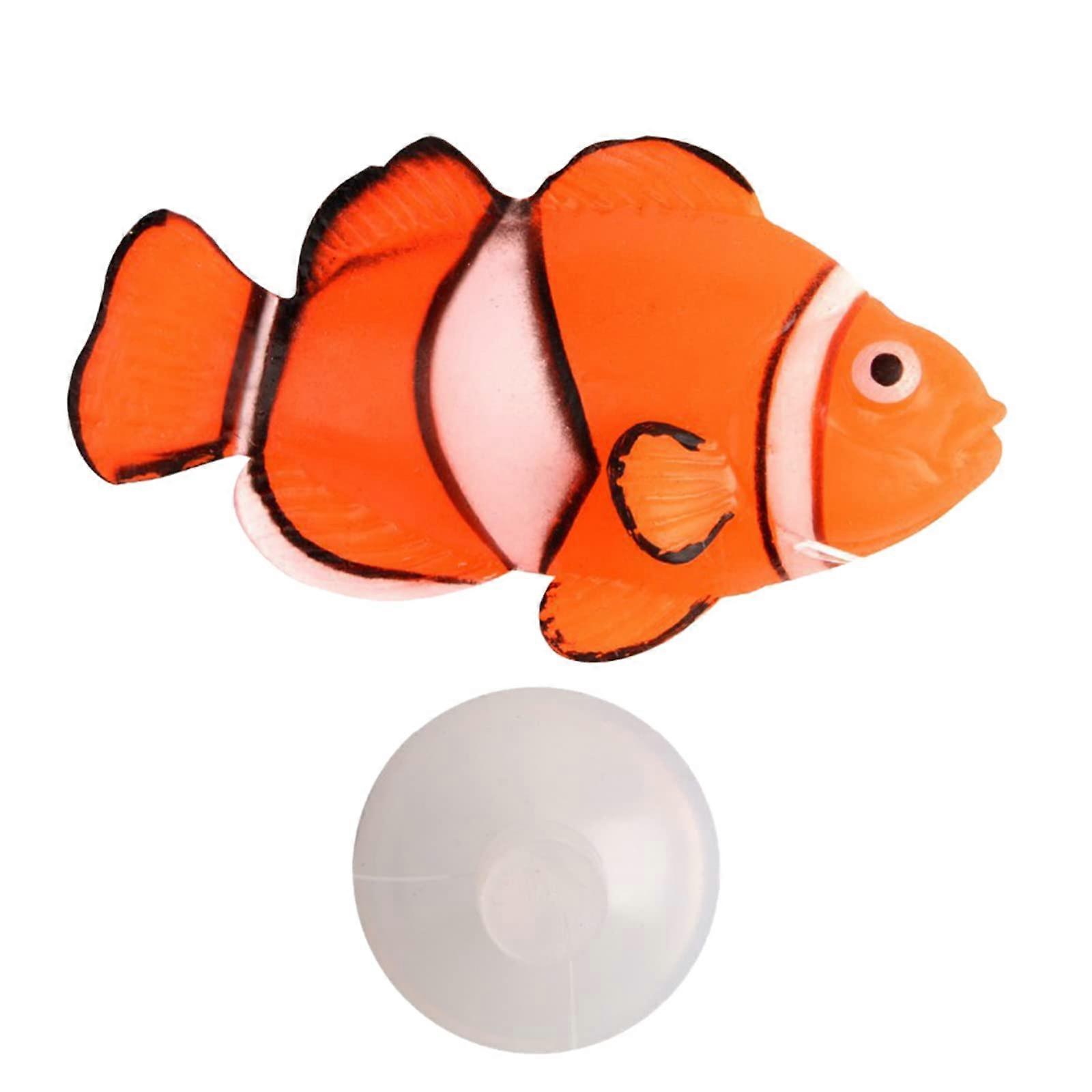 Artificial Fish Tank Ornament Floating Moving Ornament With Suction Cup For Aquarium Decoration Bright Colors Ugly Fish
