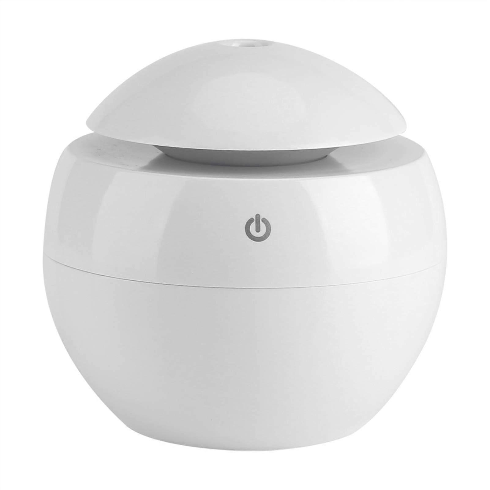 Aroma Diffuser with USB Connection, Mini 130ml Humidifier, Ultrasonic Air Purifier for Bedroom, Office, Yoga, White