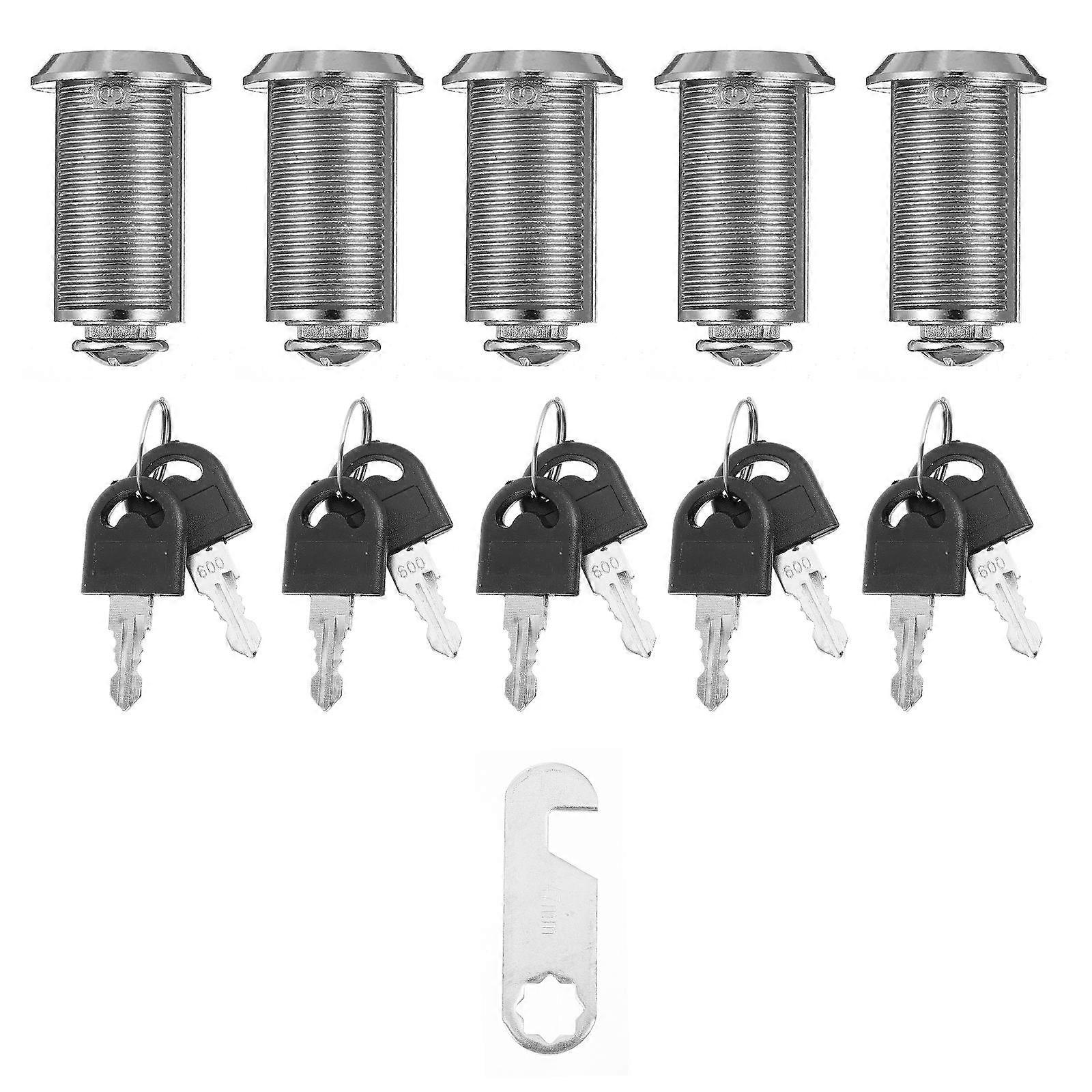Security Mailbox Locks with Thickened Zinc Alloy Construction for Added Strength and Safety 5pcs