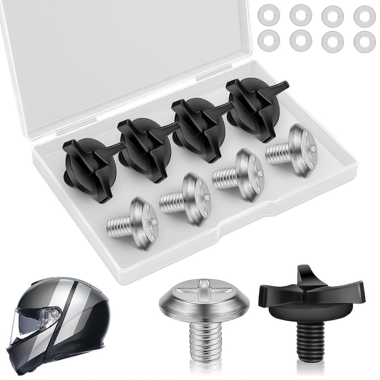 Motorcycle Helmets Attachment Screws With Rubber Washers, & With Locking Screws Essential Helmets Mounting Accessories Multicolor