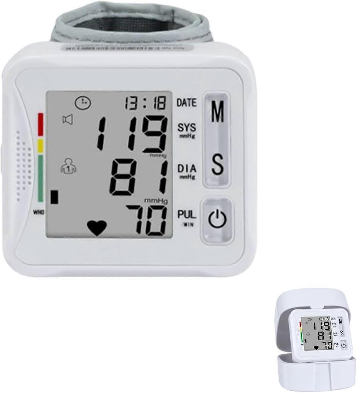 Blood Pressure Monitor, With Adjustable Bracelet And Lcd Display