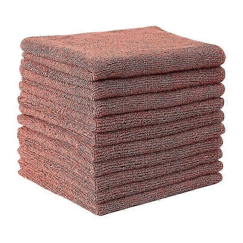 Globa Shop 20kpl keittiön auton puhdaspyyhe mikrokuitu sakeutettu imukykyinen kotitalouksien puhdistusliinasarja 20kpl kahvi