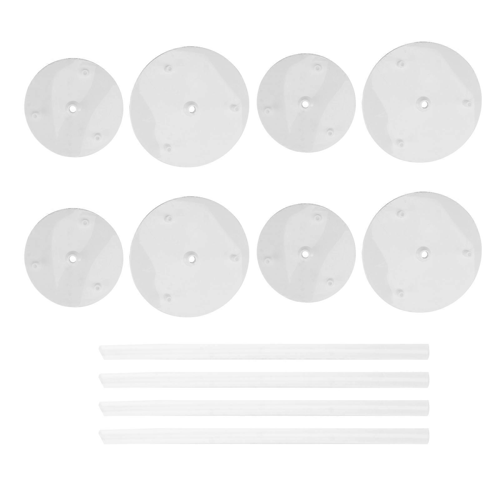Tier Cake Support Floating Cake Stand Separator Households 4 Sets 23x20cm Size Simple Shape