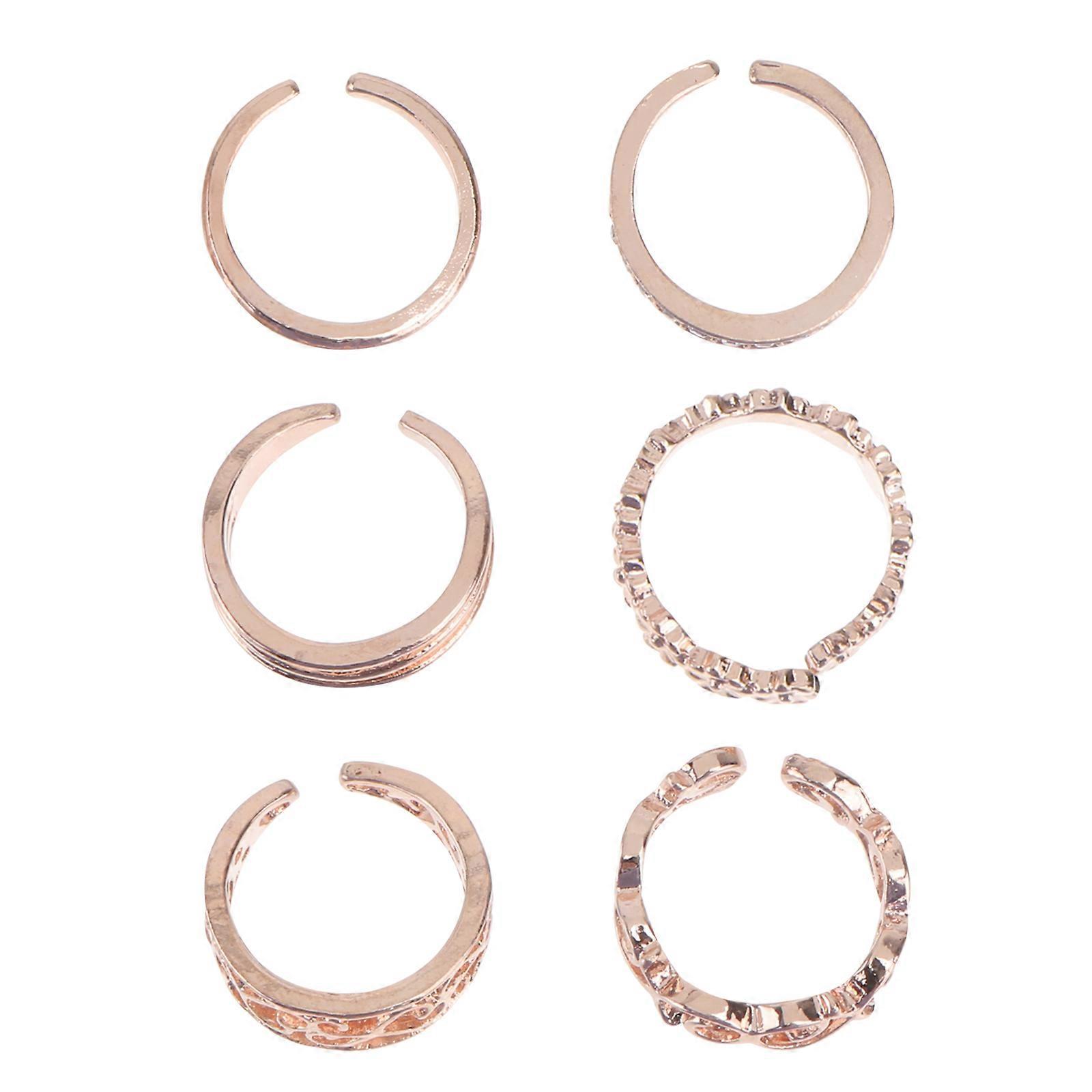 Delicate Heart Shaped Toe Ring Set Stylish Jewelry for Women, Perfect for Any Occasion