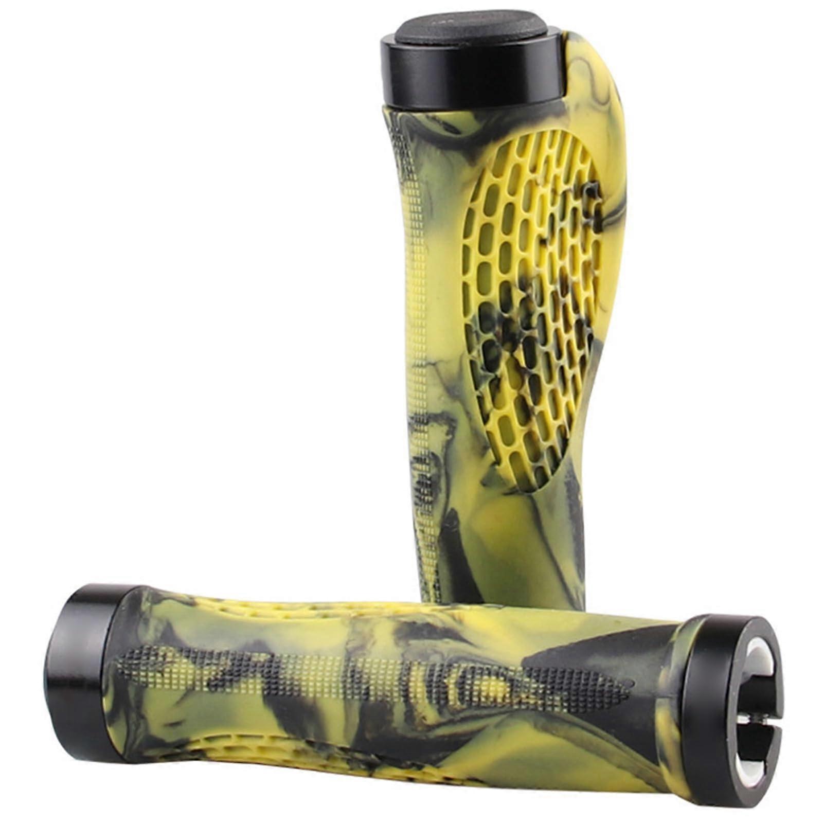 Non-Slip Dual-Sided Bike Grips, Durable Mountain Bike Handlebar Grips, Replacement Rubber Grips, Ergonomic Design