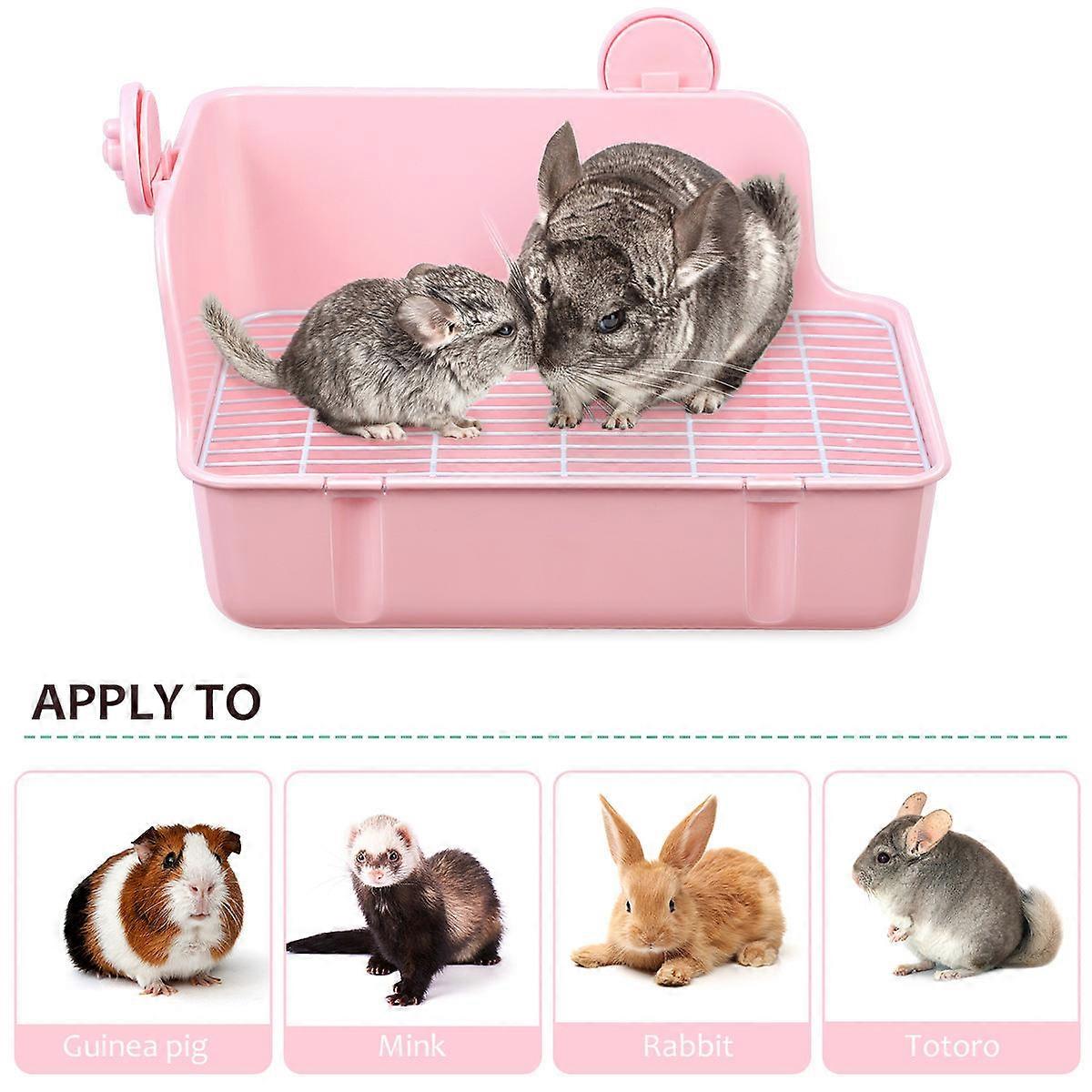 Portable Plastic Pet Pan for Small Animals Lightweight and Durable with 6cm Deep Groove for