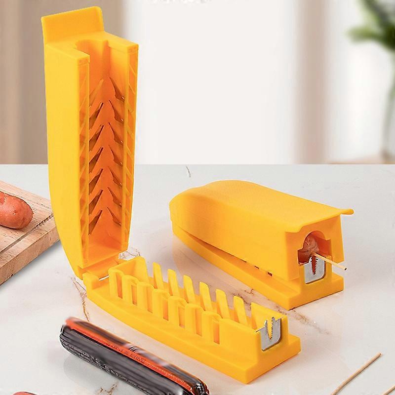 Hot Dog Slicing Tool Sausage Cutter Kitchen Utensils Barbecue Tools Hot Dog Cutter Ham Slicer, For Backyard Camping Grilling