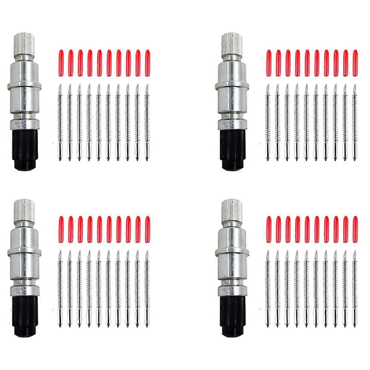 200 Pcs 45 Degree Blade Vinyl Cutter Plotter Cutting Blades for CB09 CB09U Graphtec with Blade Holde