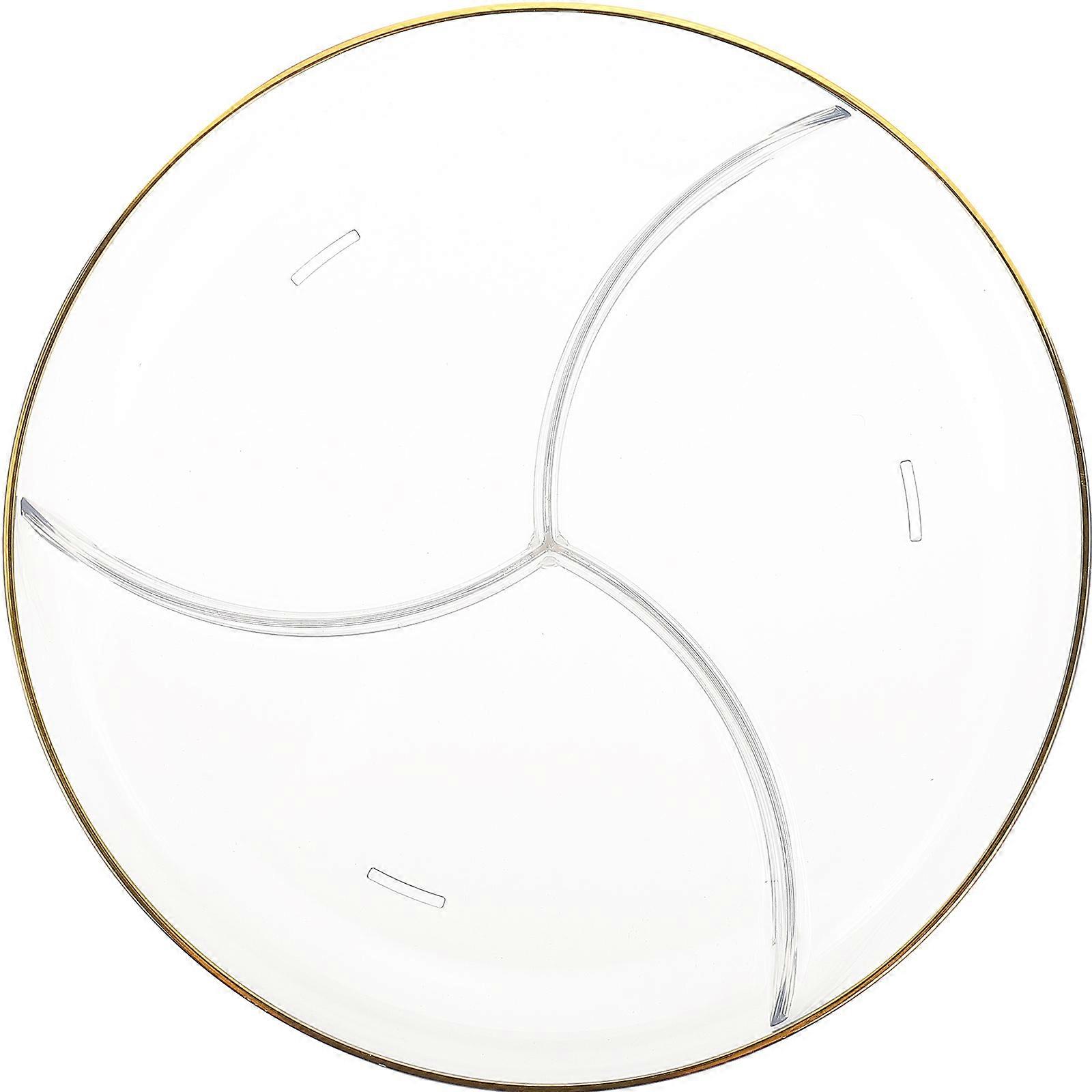 Multipurpose Fruit Tray for Home Use with Creative Design and PET Material 3 Grids
