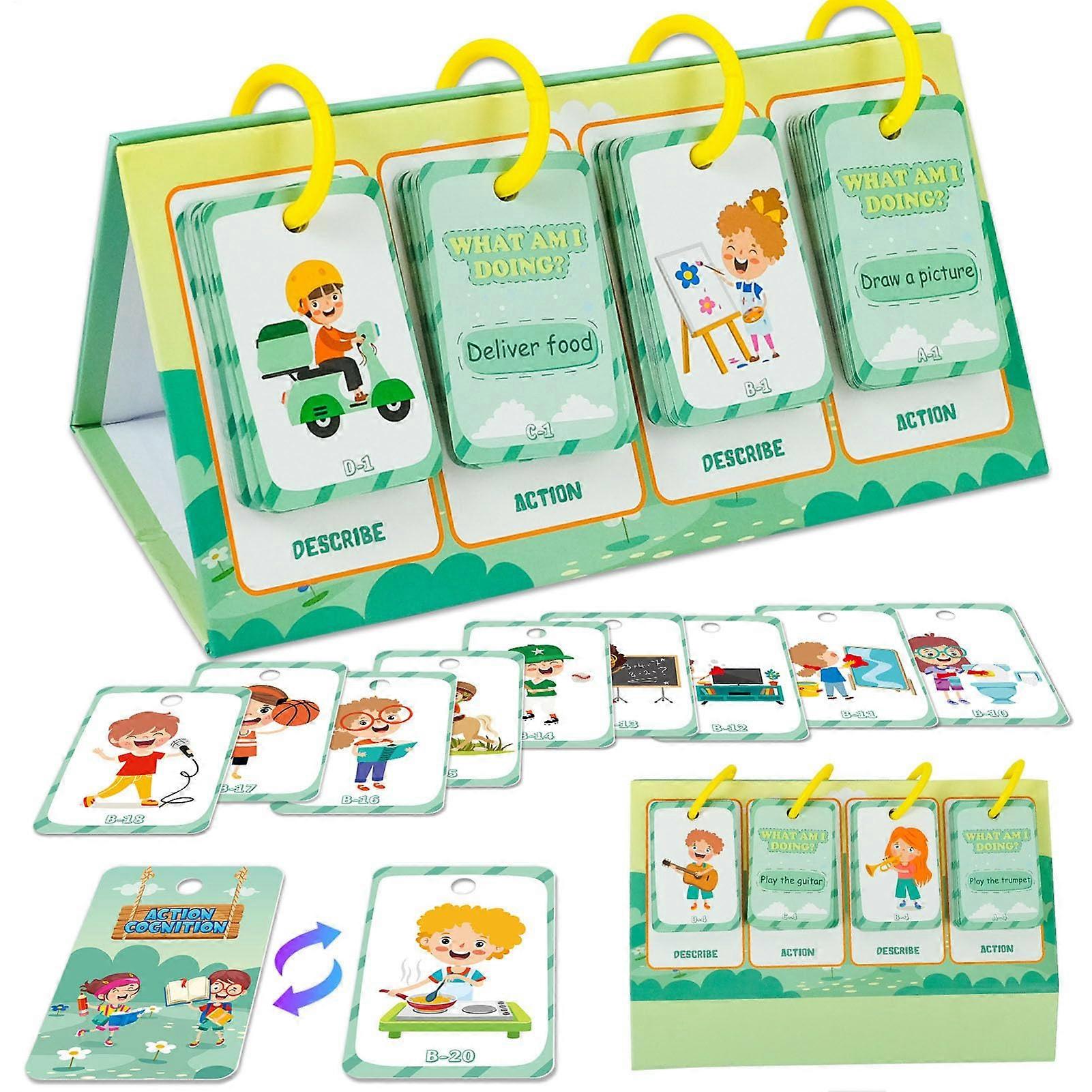 Talking Flash Cards Learning Toy for Toddlers English Flash Cards Compact Size Desktop