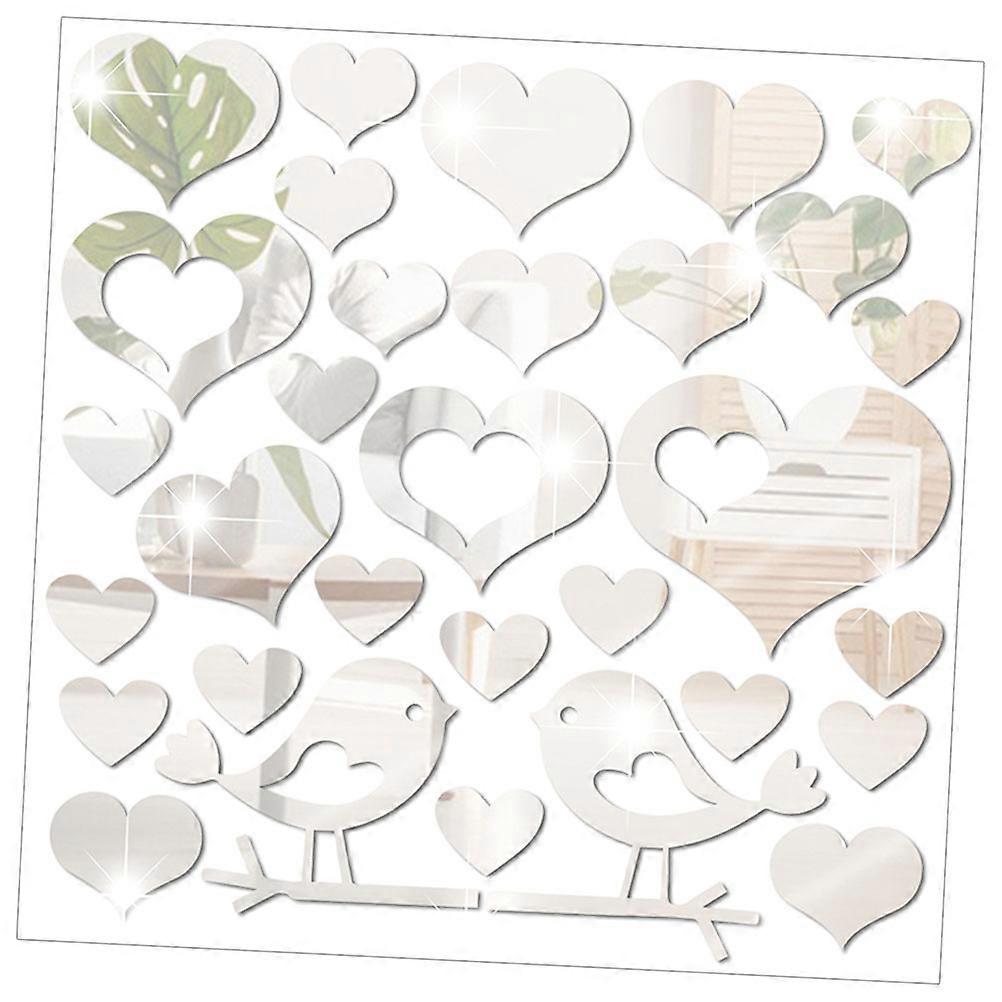 Modern Artistic Wall Decoration Stickers Featuring Birds For Home Decor With Size 30X30X0.2CM 1 Set