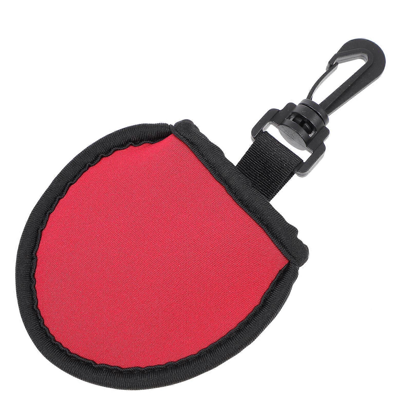 Portable Golf Pouch Designed For Outdoor Sports With Rectangular Shape Red Color 10X9.7X1.8CM Protective 1Pc