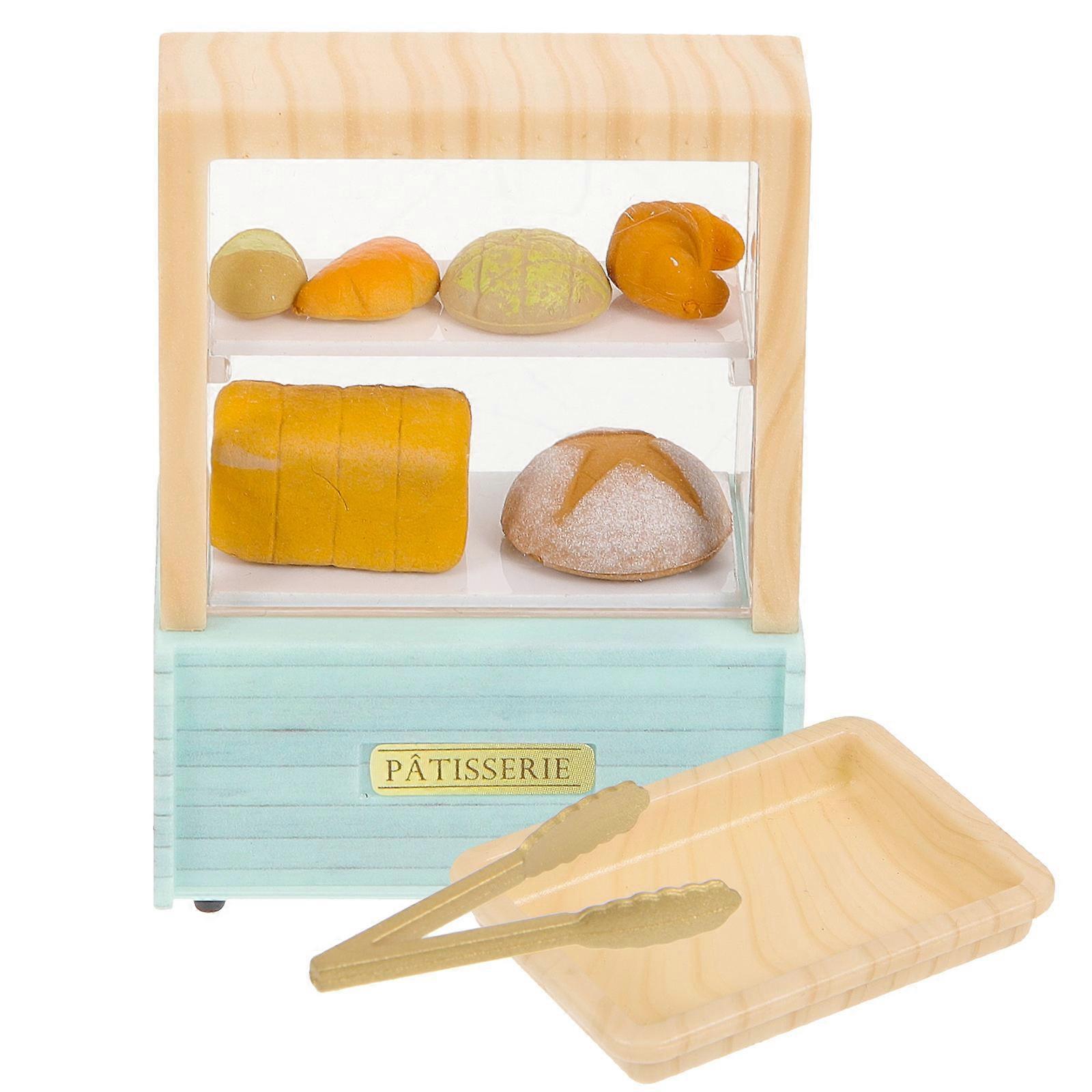 Miniature Display Cabinet Dollhouse Decoration Toy Assorted Color Practical Use 1 Set