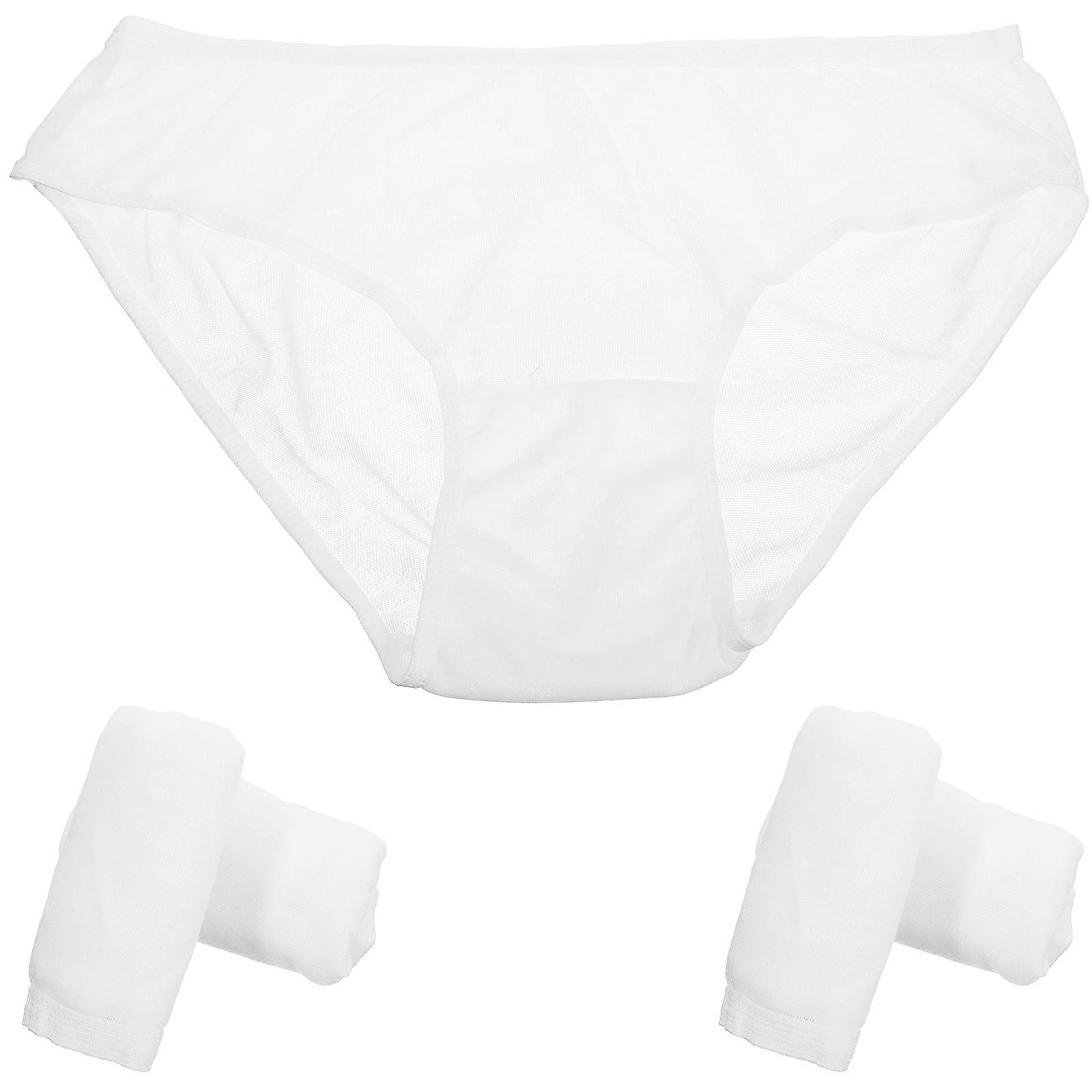 5Pcs Men's Disposable Briefs Travel Underwear Comfortable Underpants for Male