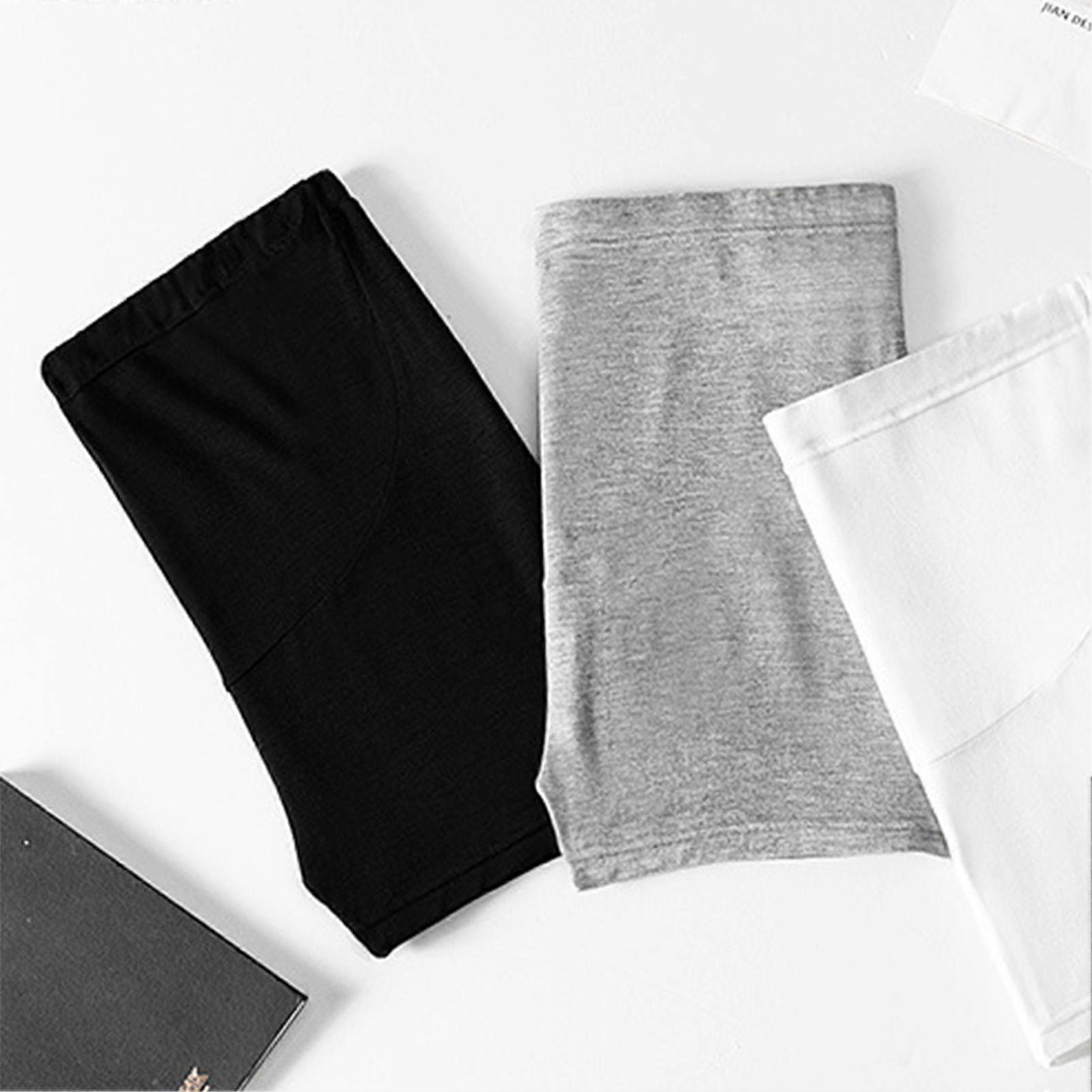 孕妇短裤高弹力可调节腰带怀孕短裤休闲运动瑜伽黑色 L