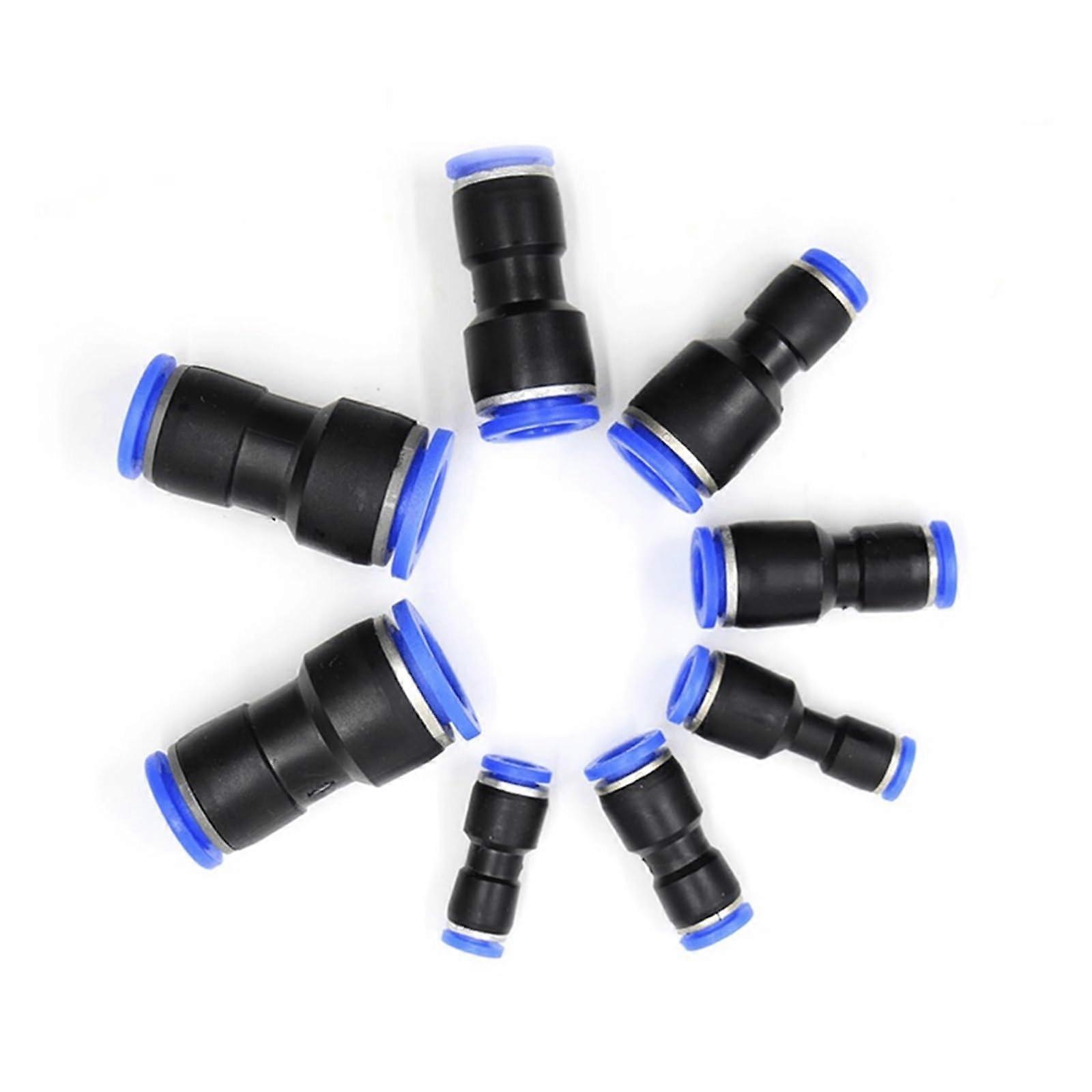 Quick Couplings with Straight Passage for 4 mm - 10 mm Air Water Hose Pipe, PG 12 16 Push-In Gas Connections